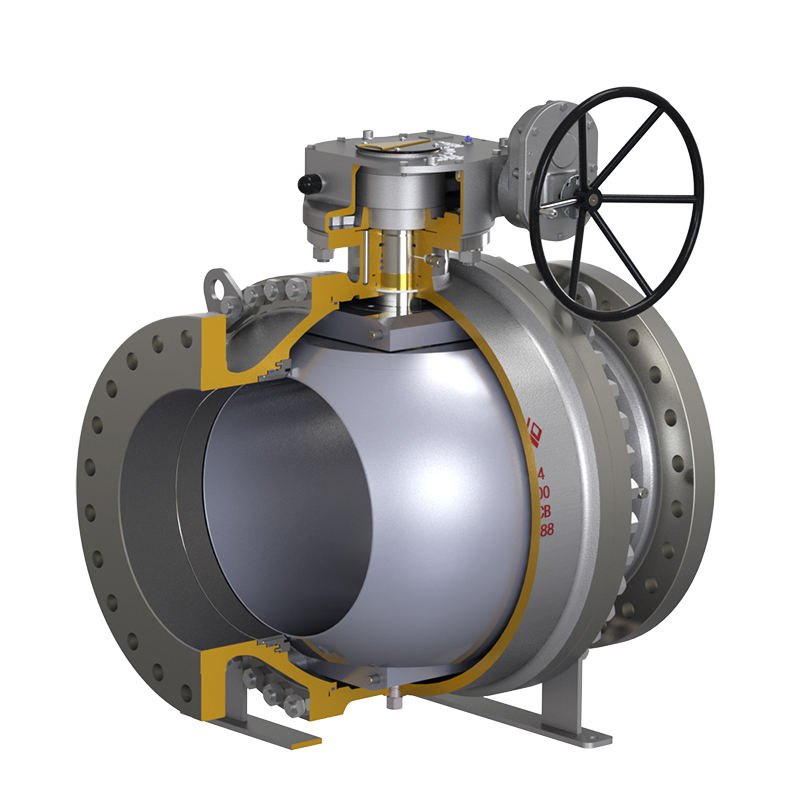 3-Piece Cast steel Truinion Mounted Ball Valve